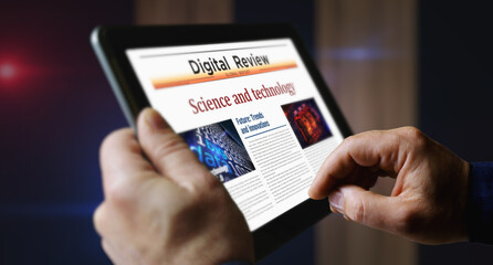 Science and technology newspaper printing media