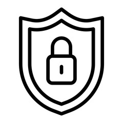 Security Vector Line Icon Design