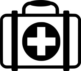 Obraz premium first aid kit box icon
