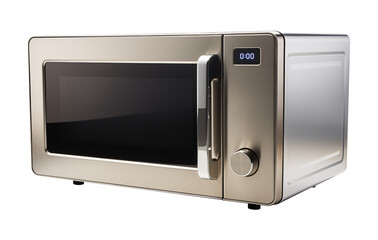 Fototapeta premium Modern Stainless Steel Microwave Oven