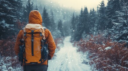 Skiing Down Majestic Snow-Covered Slopes