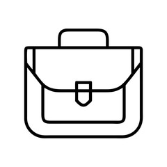 messenger bags icon, Accessories line art, Accessories vector - simple black line art icon of messenger bags perfect for logos, and Accessories-themed designs.
