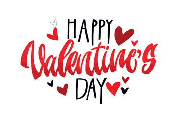 Trendy hand drawn doodle lettering quote about love and Valentine's day. Lettering for t-shirt design, mug print, bag print, clothes fashion. 100% hand drawn vector image.