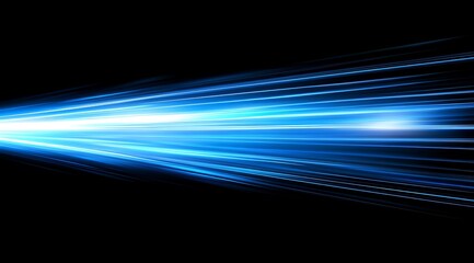 Blue background with light beams and grid