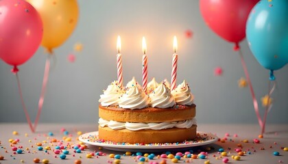 A happy birthday cake 