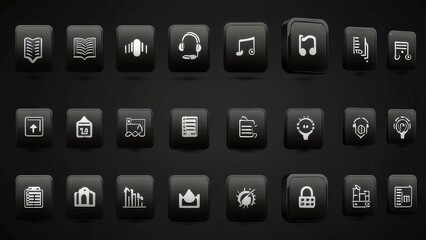 icon, icons, set, web, symbol, vector, internet, button, computer, business, buttons, phone, illustration, technology, communication, sign, media, music, mobile, design, keypad, camera, website, menu,