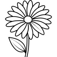 Daisy Delight line art art vector