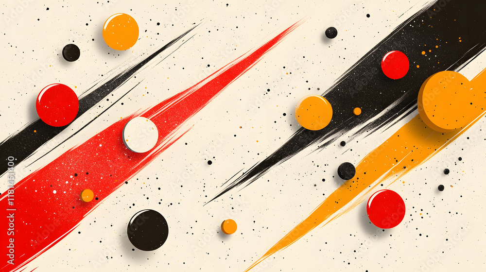 Poster dynamic abstract art composition studio digital artwork creative environment close-up modern design 