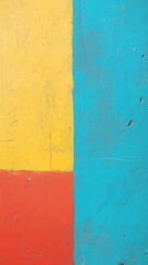 Abstract Yellow, Blue, and Red: Textured Colorful Background - made with Generative AI