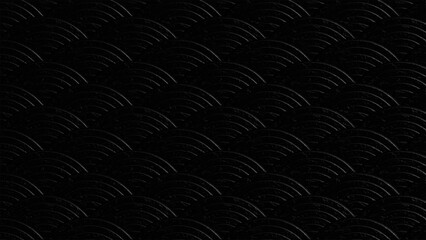 Abstract black metallic texture with grid pattern and industrial design background
