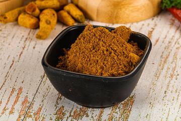Indian cuisine - curry powder for culinary