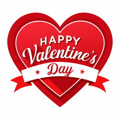 Happy Valentine's Day greeting card: Colorful Hearts and Happy Valentine's Day! Text Design line art icon sign silhouette vector illustration