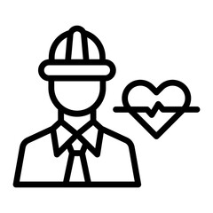 Obraz premium Health Vector Line Icon Design