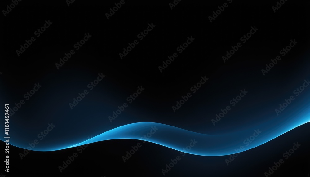 Poster fluid abstract design on blue gradient background 5