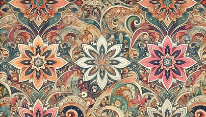 Stylized Floral Pattern Background