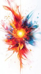 Obraz premium Vivid abstract explosion of colors.