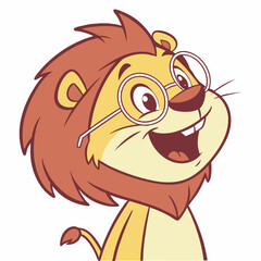 create a mascot icon cartoon lion cartoon