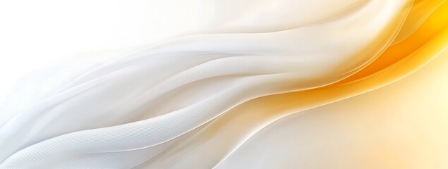 Fototapeta premium White abstract background, white color of fabric with waves