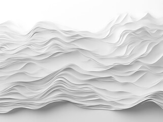 Obraz premium White water ripples on a white background