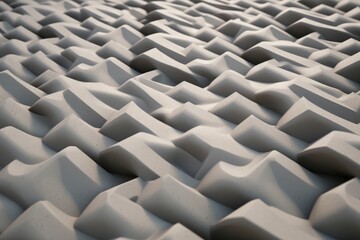 Fototapeta premium Dense white 3D cube texture