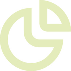 Chart icon logo design