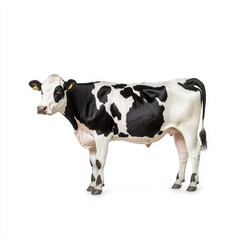 Fototapeta premium Isolated Cow Illustration: Agriculture, Dairy Industry, Livestock Farming, Animal Husbandry