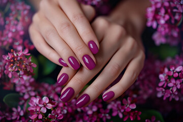 Fototapeta premium Elegant manicure for everyday generative AI