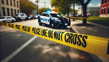 Obraz premium Yellow Tape Showing Text 