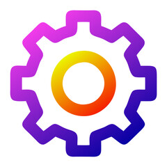 Gear simple icon