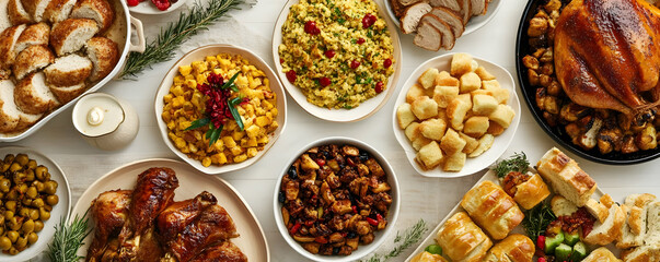 Delicious buffet food catering event.
