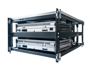 cloud server rack isolated on transparent or white background, png data cutout