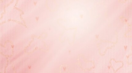 Soft Pink Background with Subtle Gold Hearts and Stripes: A Delicate and Romantic Texture