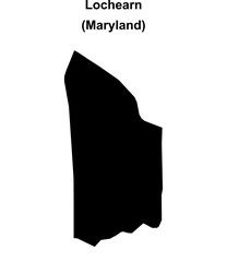Lochearn (Maryland) blank outline map