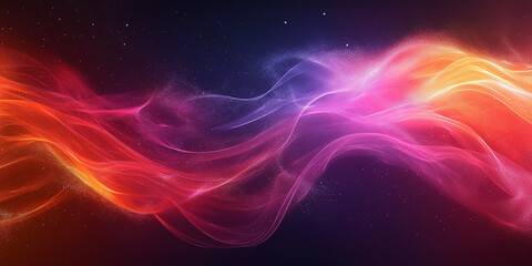 Dynamic colorful waves abstract art scene visual design digital environment close-up view light and motion concept for seo impact