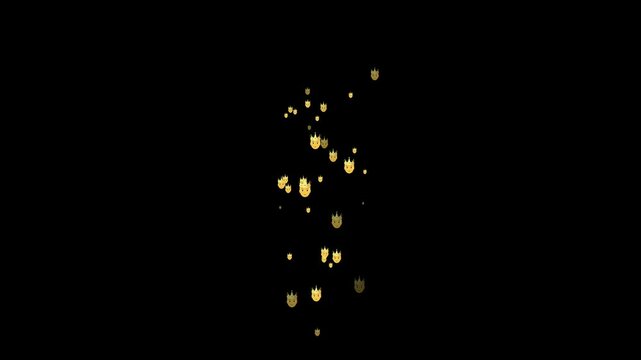 crown, emoji, animated, royal, king, queen, royalty, crown symbol, sparkle, glitter, majestic, power, leader, animation, symbol, icon, jewel, golden, luxurious, noble, monarchy, regal, crown face, roy
