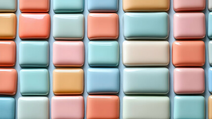 Colorful Glossy Tiles: A Textured Background