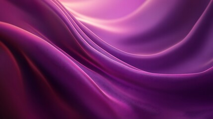 Abstract Purple Draped Fabric Waves Design