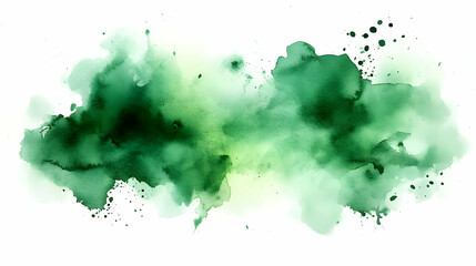 Emerald Green Watercolor Texture Background