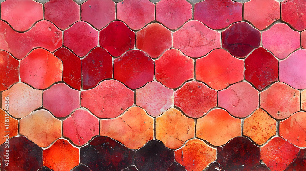 Poster red tile texture background design