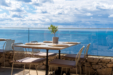 Paleokastritsa village on the the island of Corfu