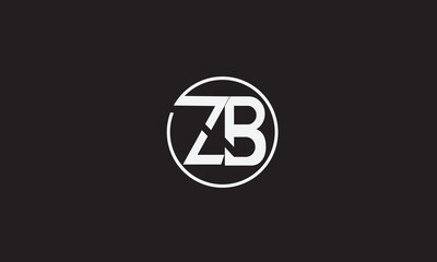 ZB, BZ , B , Z , Abstract Letters Logo Monogram