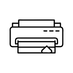 toner cartridge icon, office line art, office vector - simple black line art icon of toner cartridge perfect for logos, and office-themed designs.