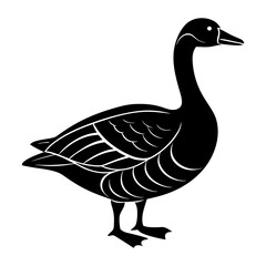 Fototapeta premium Goose Silhouette vector illustration
