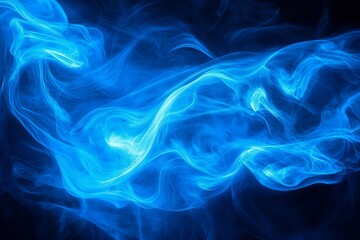 Fototapeta premium Wave background with elegant blue neon wave effect. Premium design for wallpaper, banner, poster.