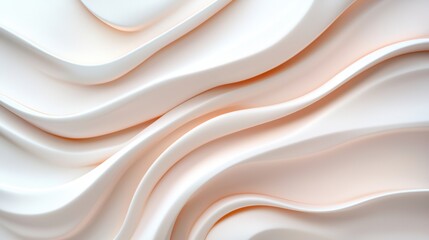 Obraz premium Wavy Line Abstract Background in Soft Colors