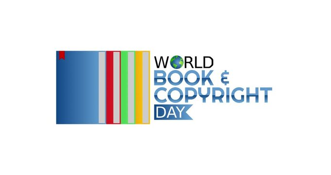 world book and copyright day motion video, ideal for world book and copyright day celebration
