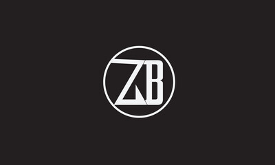 ZB, BZ , B , Z , Abstract Letters Logo Monogram