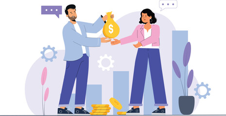 Home loan illustration design, offering a modern approach to banking solutions.