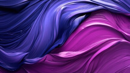 Obraz premium Vibrant Swirls of Purple and Pink Abstract Art