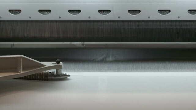 straight strands texture background, sewing equipment, loom equipment at a garment factory machine
